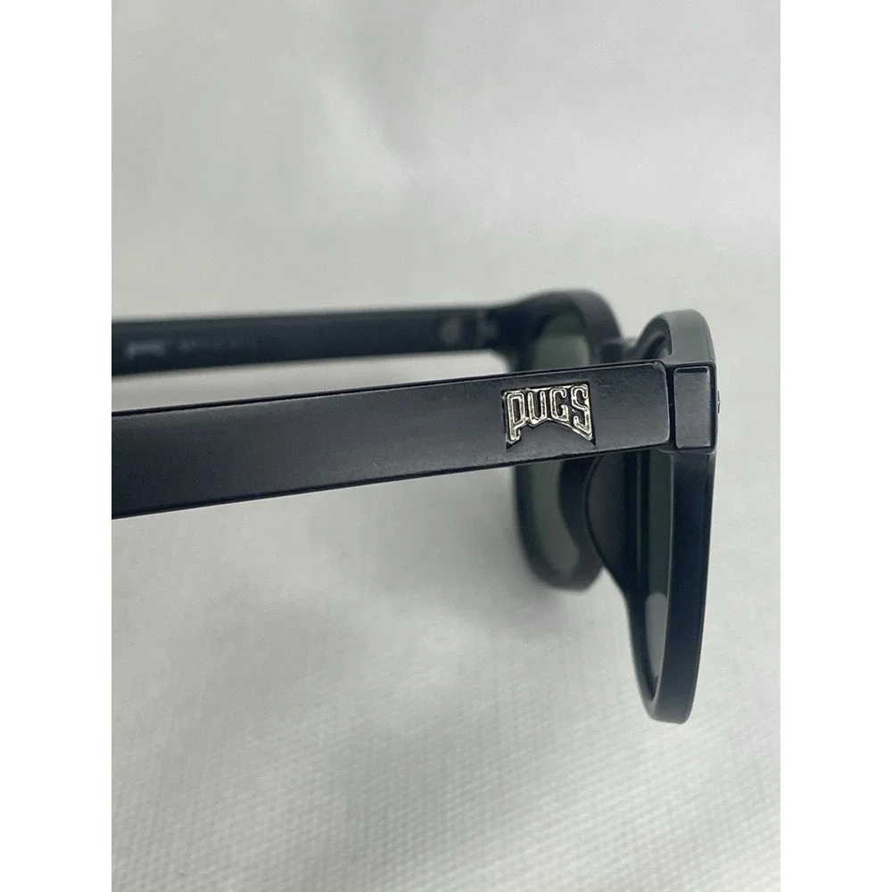 Pugs Classic Party Club Street Sunglasses Matte Black Smoke Gray Lens Style #04